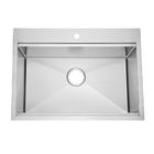 Kitchen Top Mount Stainless Steel Countertop Ledge Sink 16 Gauge Commercial