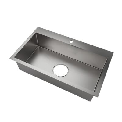 Popular Korean Style Sink 860x520mm Embossed Kitchen Sinks with 185mm Drain Hole Honeycomb Nano Sink Scratch Resistant Ss304 Stainless Steel Sink for Apartment Flat