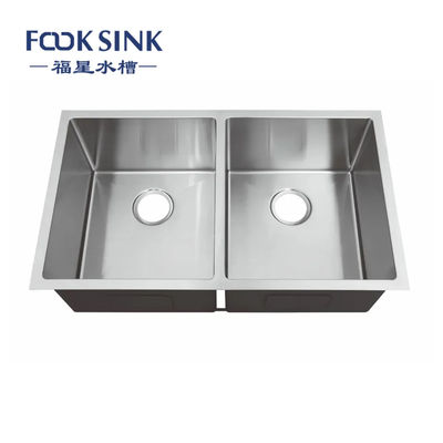 Sıcak Satış Paslanmaz Çelik 50/50 Çift Kasa Mutfak Lavabo Üreticisi Birleşik Devletler Standart Karşı Lavabo Lavabo Lavabo De Cuisine