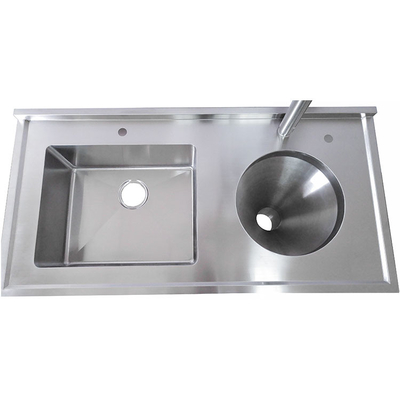 Wholesale hygienic 304 stainless steel surgical sluice sink for hospital and medical usage
