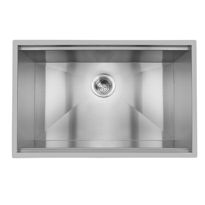 FOOK LAVABO El Yapımı Underment 304 Paslanmaz Çelik Tabela Kase Çıkıntılı Evye