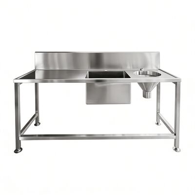 Profesyonel Ürün 304 Paslanmaz Çelik Tıbbi Lavabo 316 Hastane Laboratuvarı Ticari Klinik için Sluice Hopper Lavabo Serbest Duran Lavabo El yıkama lavabo