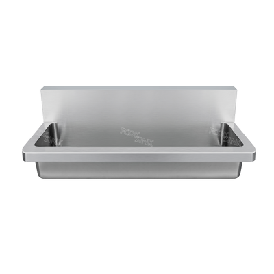 Endüstriyel İşe Yarar Lavabo 1800x435mm 304 Çelik Lavabo Fabrika Okulu için fırçalanmış bitirme Duvar Montajlı 304 Temizlenmesi Kolay Metal Lavabo Lavabo