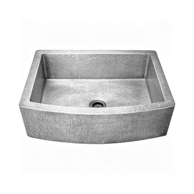 Sıcak satış Modern 33'X20' Önlük Lavabo Toptan Yüksek Kalite Derin 10 inç Çekiç Kalıplı Kenar Mutfak Lavabo Fregadero De Cocina