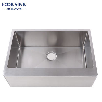 OEM Handmade Apron Stainless Steel Kitchen Sink With Lifetime Warranty / Laundry Room Sink