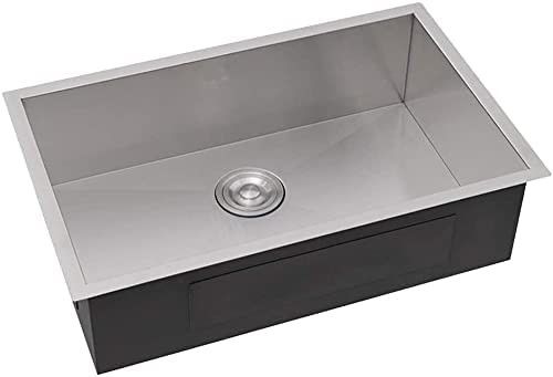 Sıcak Satış El yapımı Alt Dağ Mutfak Lavaboları Paslanmaz Çelik 10 inç Derin Sus304 Lavabo Mutfak Daire Otel Fregadero De Cocina